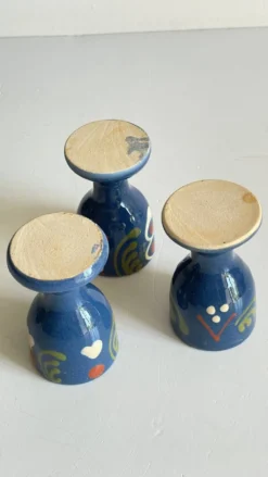 Coquetiers poterie d'alsace vintage