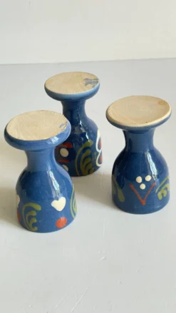 Coquetiers poterie d'alsace vintage