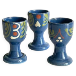 Coquetiers poterie d'alsace vintage