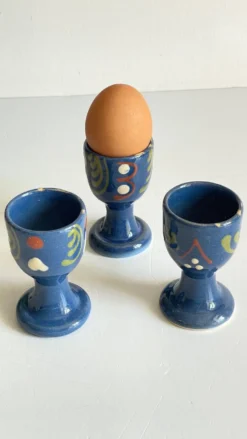Coquetiers poterie d'alsace vintage