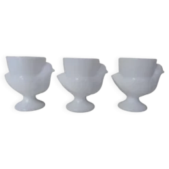 coquetiers poules blanches