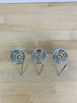 3 coquetiers ressort inox vintage