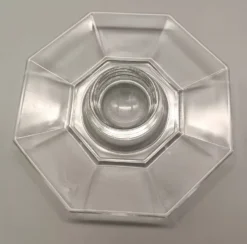 3 coquetiers transparents en verre trempé arcoroc série octime, 1980 vintag
