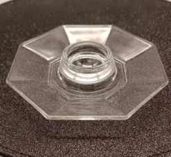 3 coquetiers transparents en verre trempé arcoroc série octime, 1980 vintag