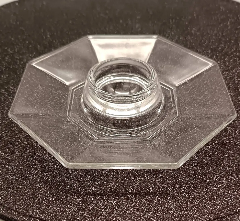 3 coquetiers transparents en verre trempé arcoroc série octime, 1980 vintag