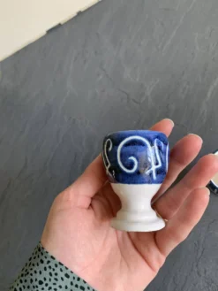 2 coquetiers vintage céramique italienne