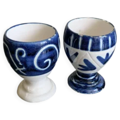 2 coquetiers vintage céramique italienne