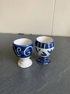 2 coquetiers vintage céramique italienne