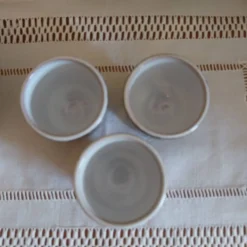 3 coquetiers vintage en céramique Vallauris Émile Masson