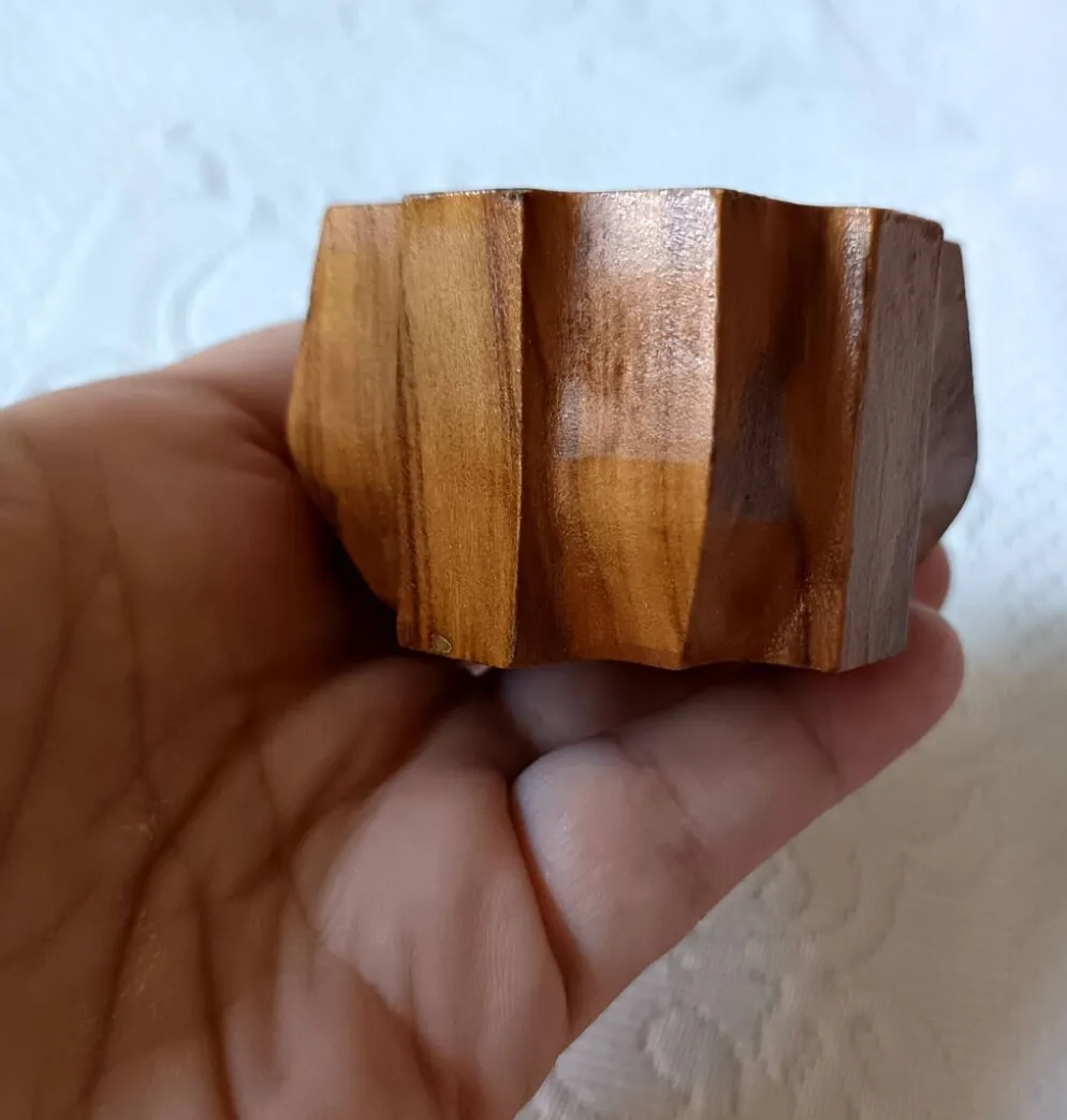 6 coquetiers vintage sur plateau en bois d'olivier France