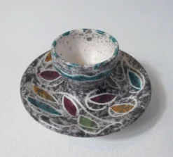 Coquetier Vallauris céramique signé Yvan Borty