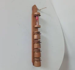Coquetier vintage en bois années 70