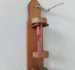 Coquetier vintage en bois années 70