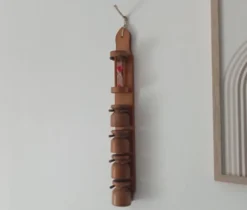 Coquetier vintage en bois années 70