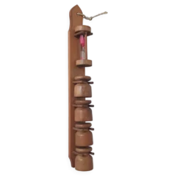 Coquetier vintage en bois années 70