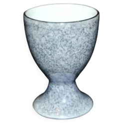 Coquetier vintage en porcelaine grise
