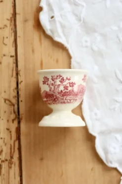 Coquetier vintage porcelaine ivoire Villeroy & Boch Rusticana