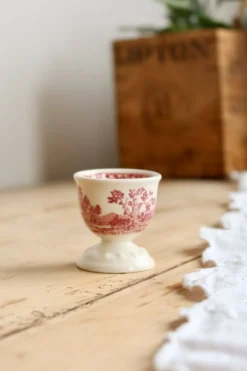 Coquetier vintage porcelaine ivoire Villeroy & Boch Rusticana