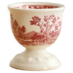Coquetier vintage porcelaine ivoire Villeroy & Boch Rusticana