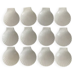 coquilles Saint-Jacques APILCO en porcelaine blanche