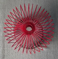 Corbeille coupe à fruits rouge Trådig par Ehlén Johansson