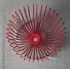 Corbeille coupe à fruits rouge Trådig par Ehlén Johansson