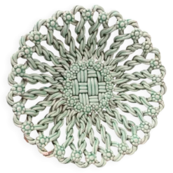 Corbeille en céramique tressée