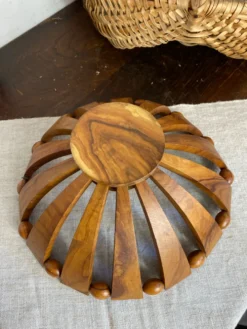 Corbeille à fruits en bois d’olivier