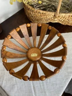 Corbeille à fruits en bois d’olivier