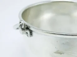Corbeille industrielle à sucre, en laiton argenté, Pologne, 19e siècle