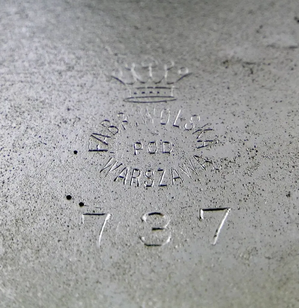Corbeille industrielle à sucre, en laiton argenté, Pologne, 19e siècle