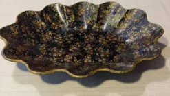 Corbeille Napoléon III papier mâché laqué japonisant XIXe