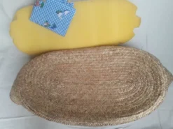 Couffin berceau bébé paille osier vintage