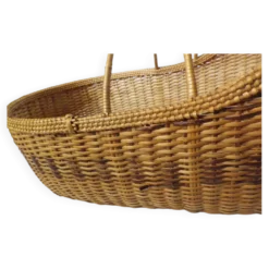 Couffin osier ancien nourrisson