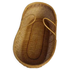Couffin osier ancien nourrisson