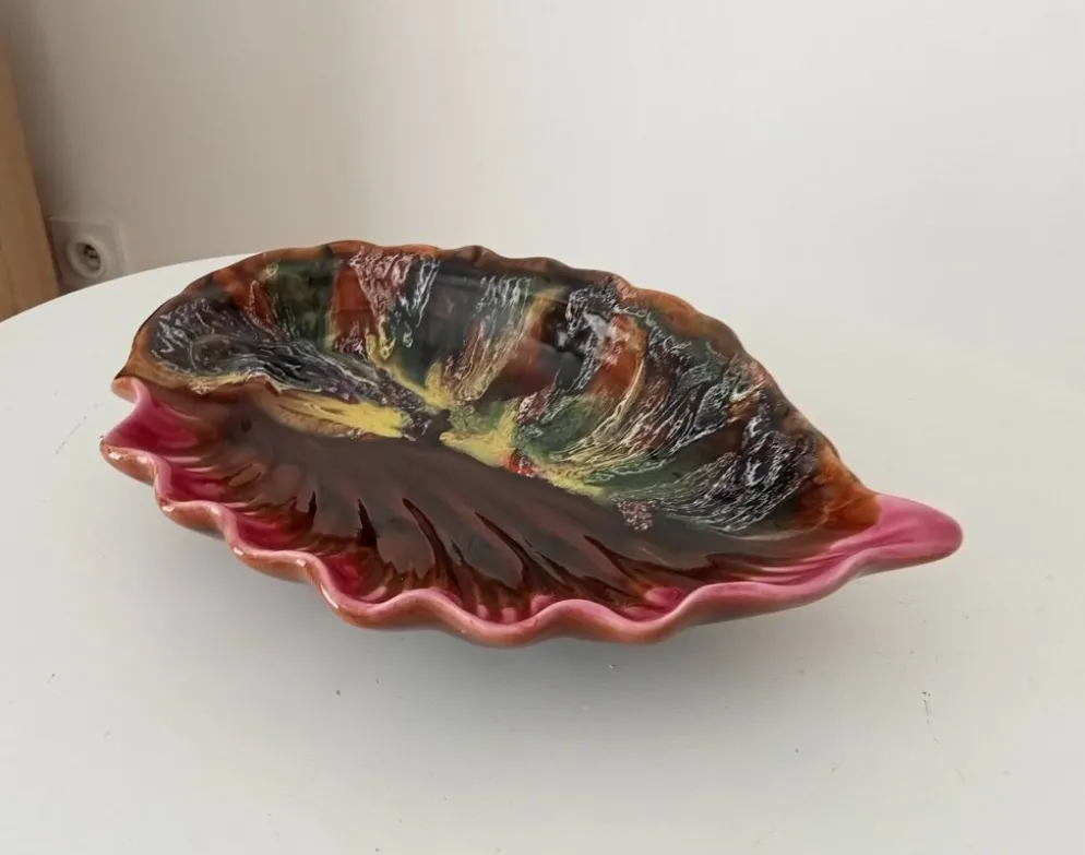 Coupe a fruits ancienne"Coquillage" Vallauris