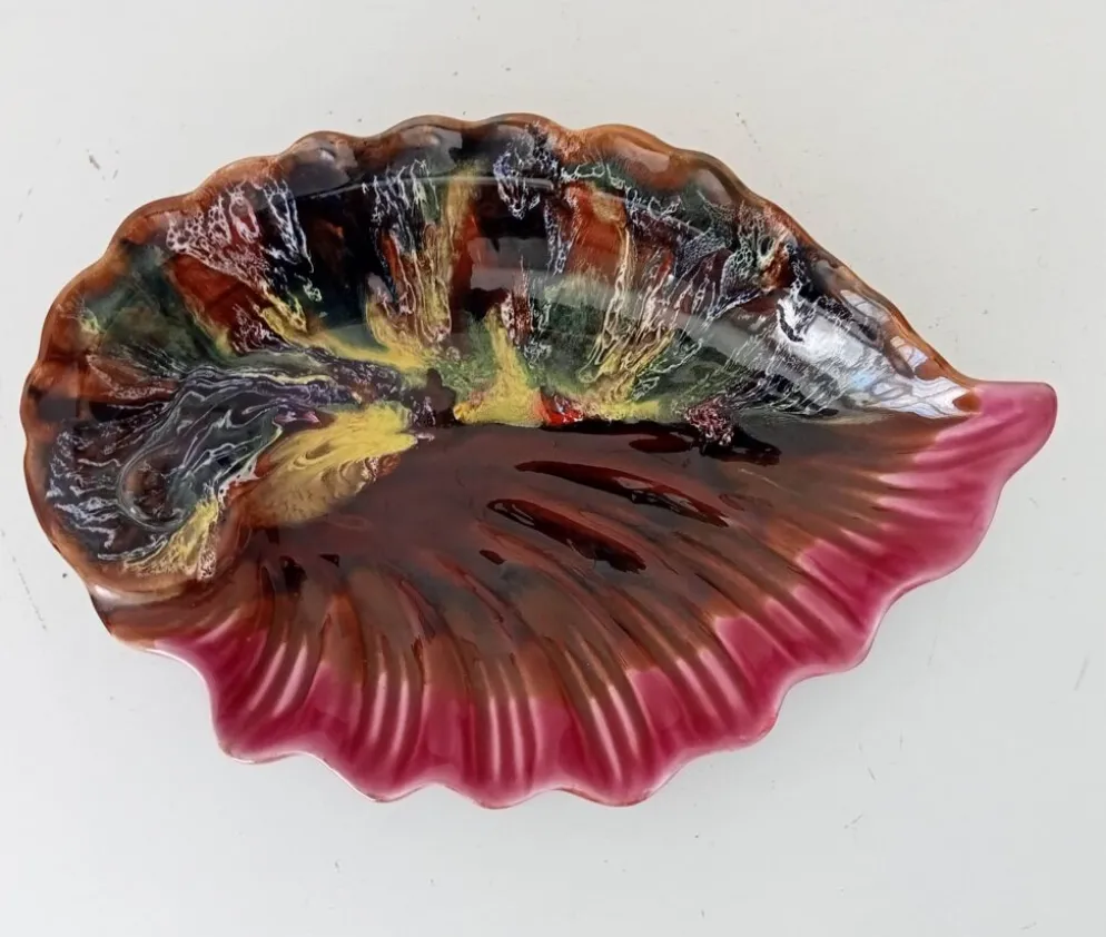 Coupe a fruits ancienne"Coquillage" Vallauris