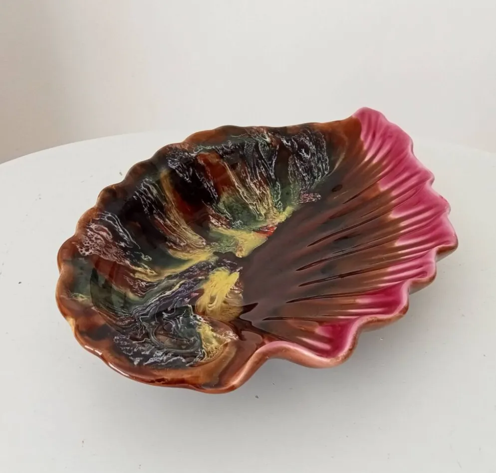 Coupe a fruits ancienne"Coquillage" Vallauris