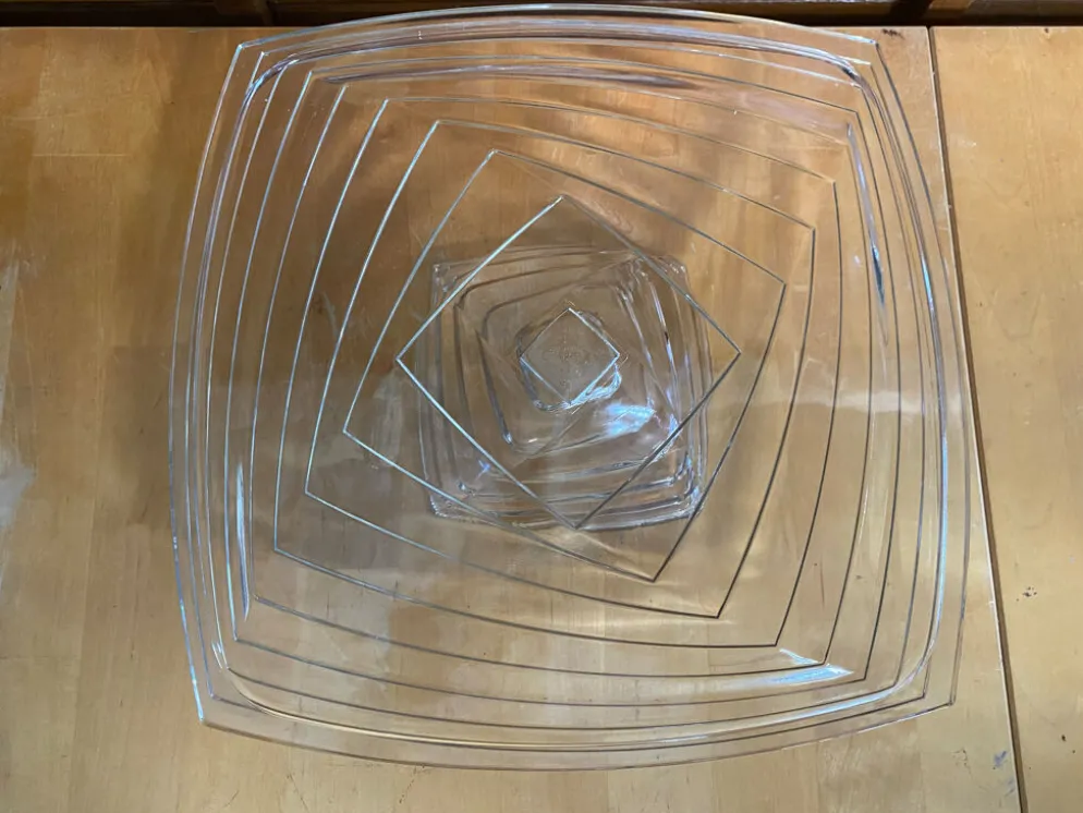 Coupe ancienne art déco cristal d’arques jg durand modèle shantung vin