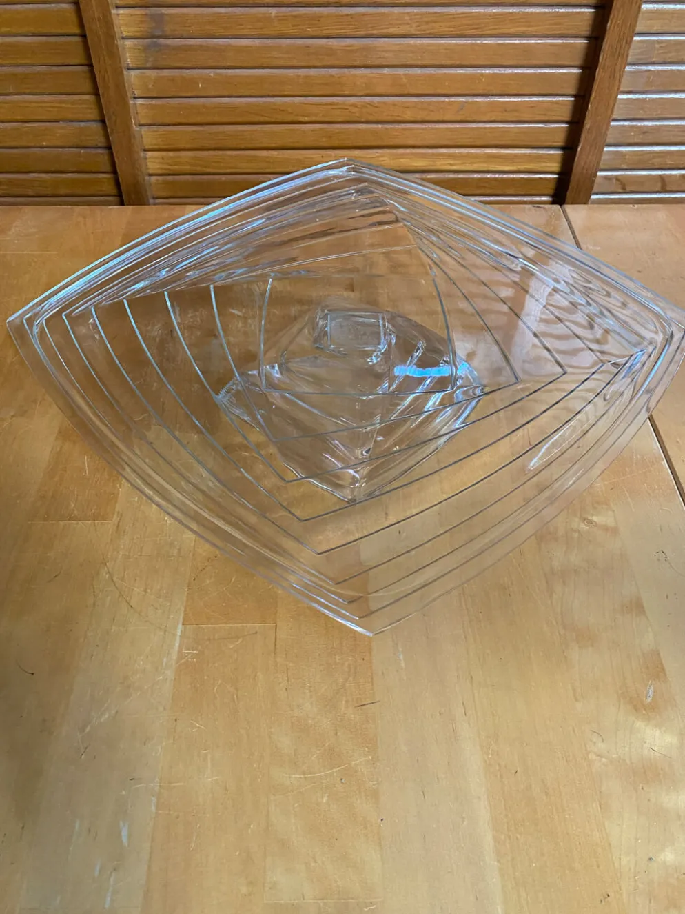 Coupe ancienne art déco cristal d’arques jg durand modèle shantung vin