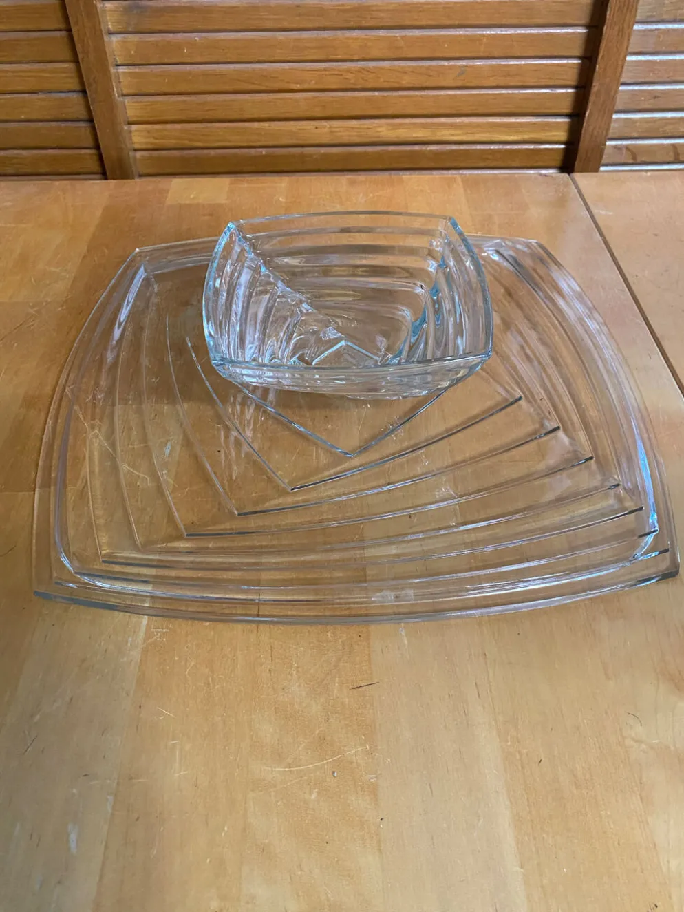 Coupe ancienne art déco cristal d’arques jg durand modèle shantung vin