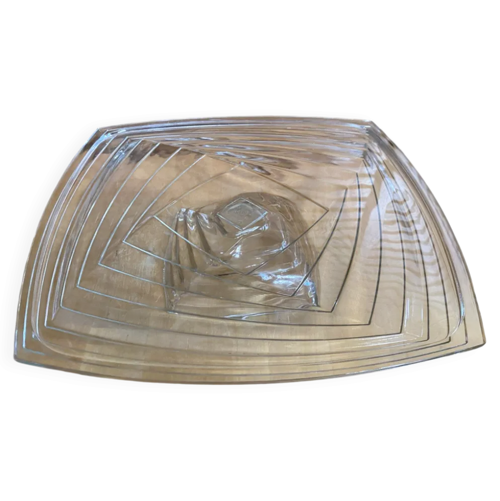Coupe ancienne art déco cristal d’arques jg durand modèle shantung vin