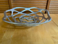 Coupe Centre de Table Design Aluminium Style Vintage #E406