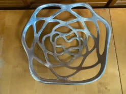Coupe Centre de Table Design Aluminium Style Vintage #E406