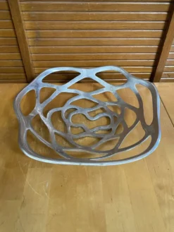 Coupe Centre de Table Design Aluminium Style Vintage #E406