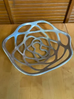 Coupe Centre de Table Design Aluminium Style Vintage #E406