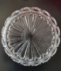 Coupe centre de table en verre moulé, Reims