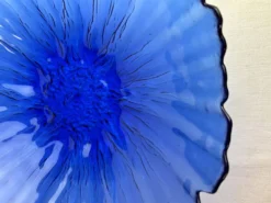 Coupe décorative bleu cobalt
