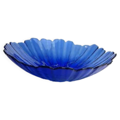 Coupe décorative bleu cobalt