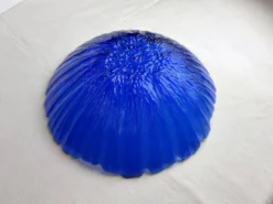 Coupe décorative bleu cobalt